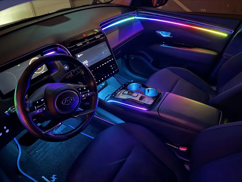 Hyundai Tucson: Ambientebeleuchtung – Innenraum- und Detailansicht 6