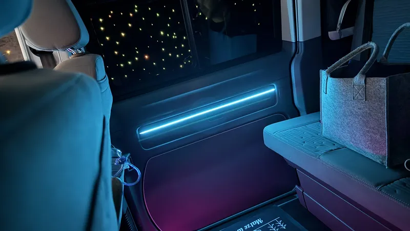 Volkswagen T6.1: Ambientebeleuchtung – Innenraum- und Detailansicht 5