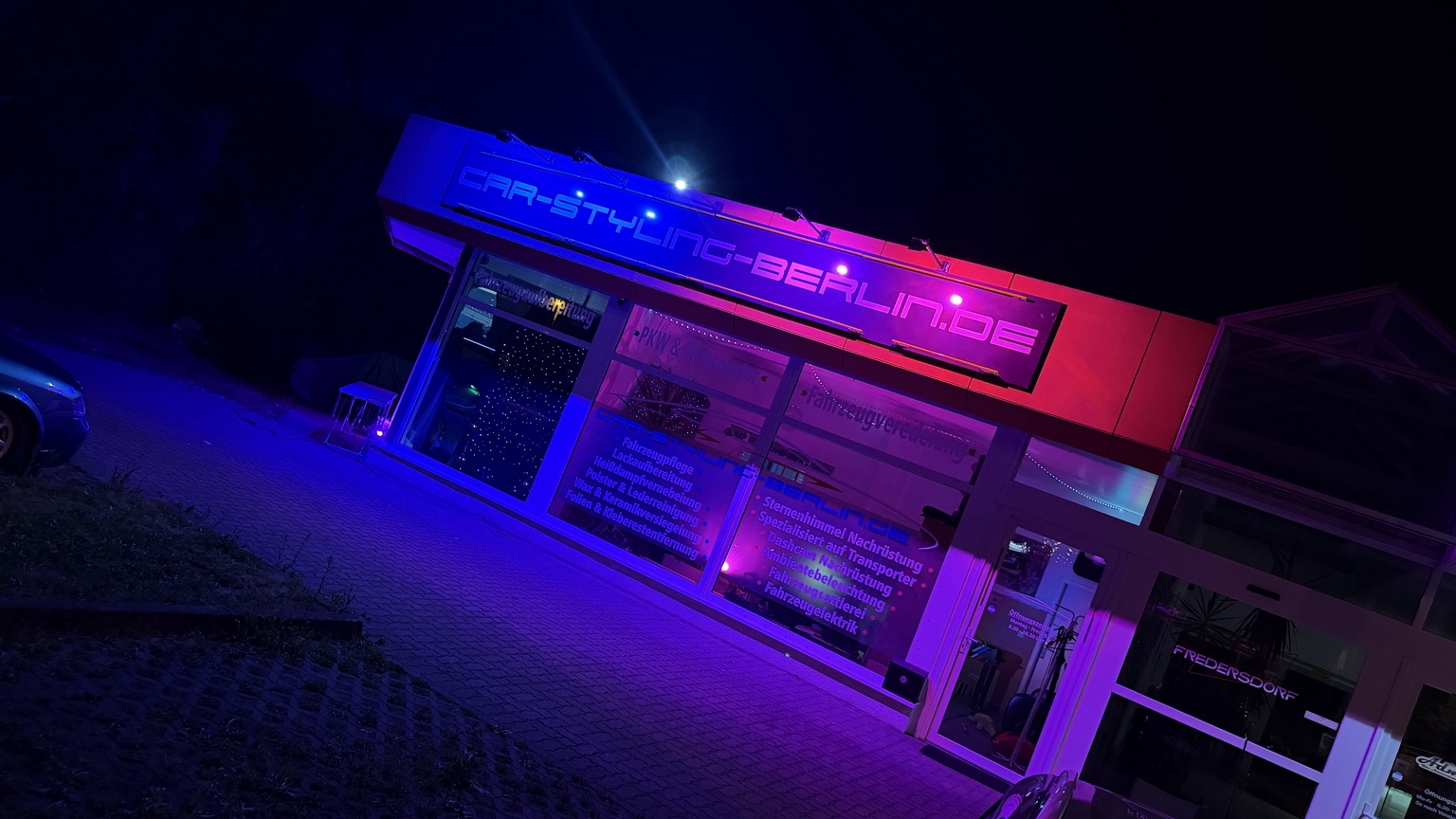 Eigene Aufnahme der Car-Styling-Berlin-Werkstatt; kein Abdruck des Presseartikels